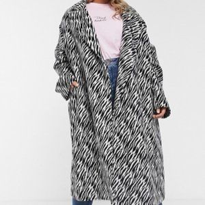 ASOS Zebra Coat  |  Animal Print Winter Coat